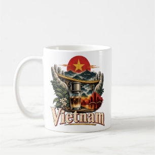 Vintage Vietnam Travel Art Landmark Coffee Mug