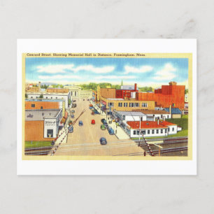 Vintage View of Framingham, Mass., Postcard