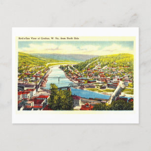 Vintage View of Grafton, West Virginia, Postcard