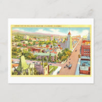 Vintage View of Hollywood, California,