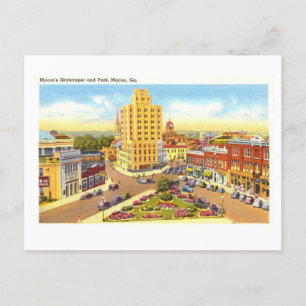 Vintage View of Macon, Georgia, Postcard