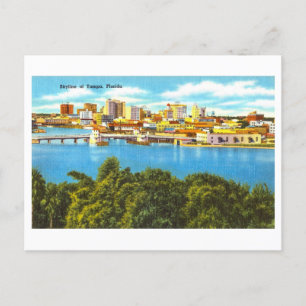 Vintage View of Tampa, Florida, Postcard