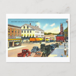 Vintage View of Westbrook, Maine, Postcard
