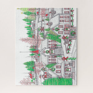 Vintage Village Holiday Puzzle