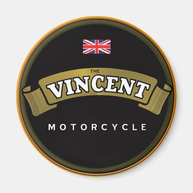 Vintage Vincent Motorcycles Magnet (Front)