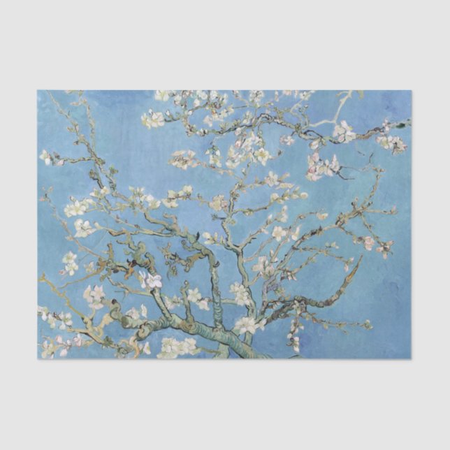 Vintage Vincent Van Gogh Almond Blossoms Tissue Paper (Front)