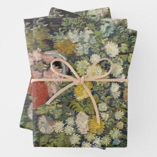 Vintage Vincent Van Gogh Bouquet of Flowers Wrapping Paper Sheet