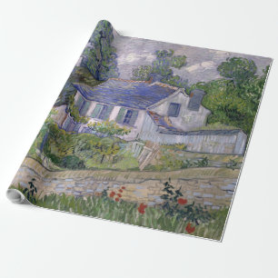 Vintage Vincent van Gogh Houses in Auvers Wrapping Paper