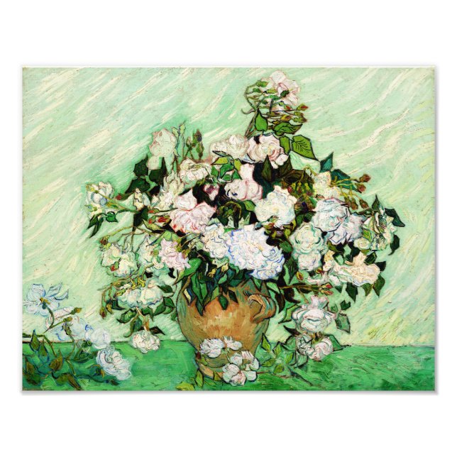 Vintage Vincent Van Gogh Roses (1890) Photo Print (Front)
