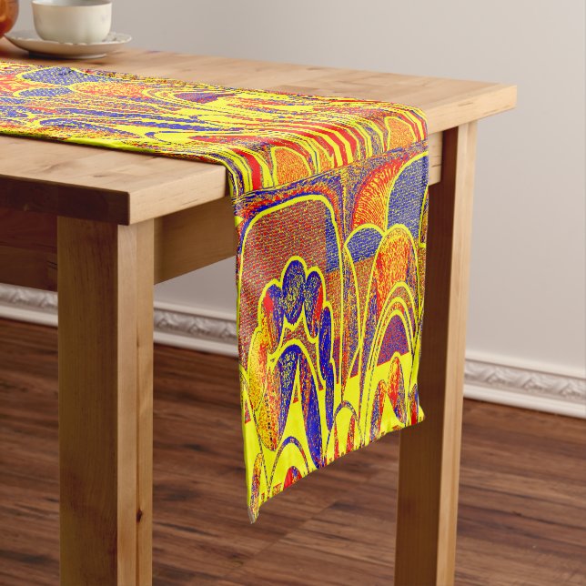 Vintage Vine Leaf Floral  Short Table Runner (In Situ)