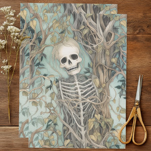 Vintage Vines and Skeleton Tissue Paper