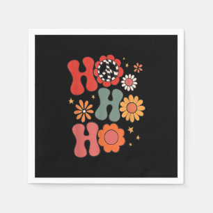 Vintage Vintage Ho Ho Ho Christmas Groovy Christma Napkin