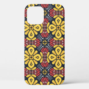 Vintage vintage seamless flower pattern iPhone 12 case