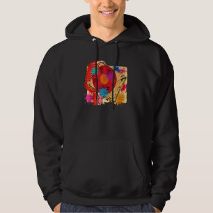 Vintage Vinyl Microphone Turntable DJ 80s 90s Musi Hoodie