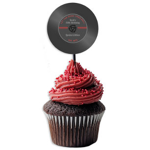 Vintage Vinyl Record Birthday Party Sticker – Retr