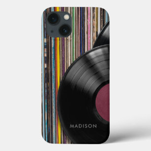 Vintage Vinyl Record Composition ~ Personalised iPhone 13 Case
