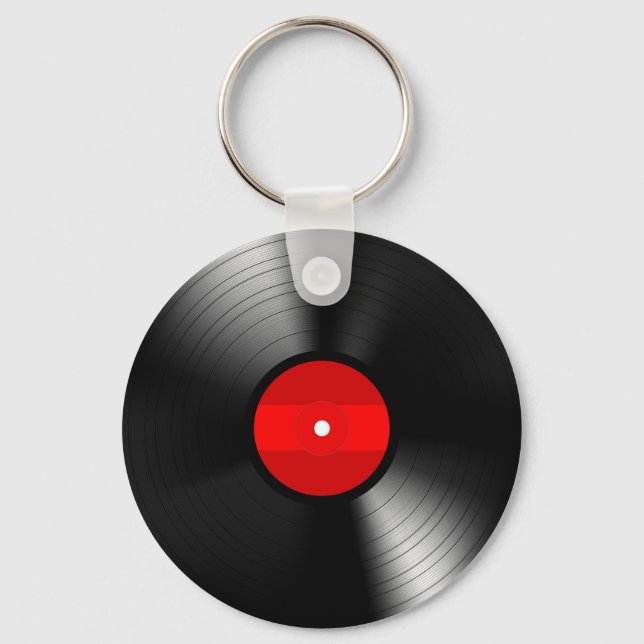 Vintage Vinyl Record Keychain (Front)