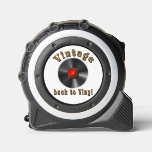 Vintage Vinyl Record Retro Tape Measure 1
