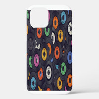 Vintage Vinyl Records Music Background