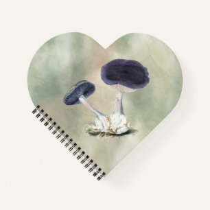 Vintage Violet Webcap Mushroom Notebook