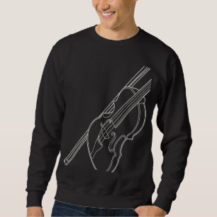 Vintage Violin Chello For Violists Musicians Cello Sweatshirt