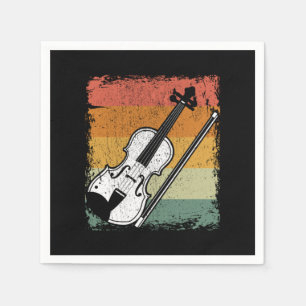 Vintage Violin Player Music Violinist Gift Idea Napkin