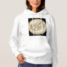 Vintage Violin & Sheet Music Hoodie