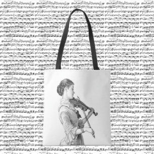 Vintage Violinist  Tote Bag