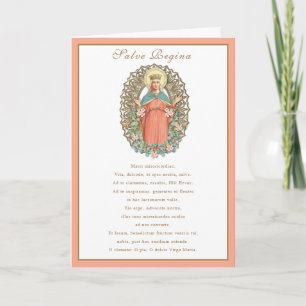 Vintage Virgin Mary Catholic Prayer Religious Card