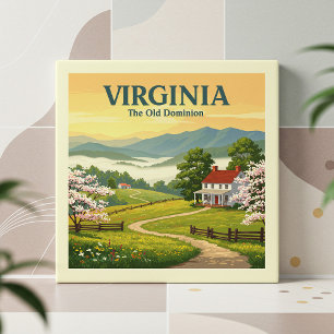  Vintage Virginia Ceramic Tile