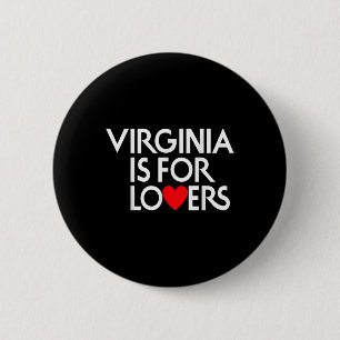 Vintage Virginia Is For The Lovers _1  6 Cm Round Badge