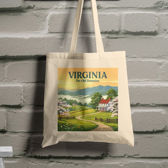 Vintage Virginia Tote Bag (Creator Uploaded)