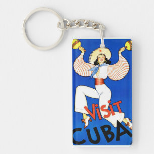 Vintage - Visit Cuba Key Ring