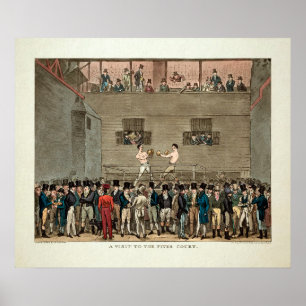 Vintage Visit to the Fives Court 1822 Poster