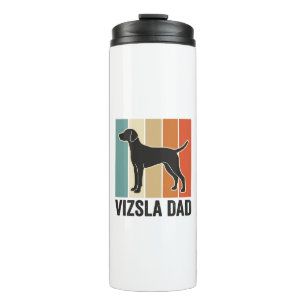 Vintage Vizsla Dad Dog Lover Shirt Design_1 Thermal Tumbler