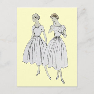 Vintage Vogue Postcard