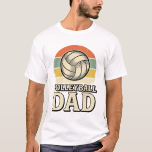 Vintage Volleyball Dad Retro Shirt Design_1
