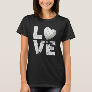 Vintage Volleyball Heart I Love Volleyball Team Co T-Shirt