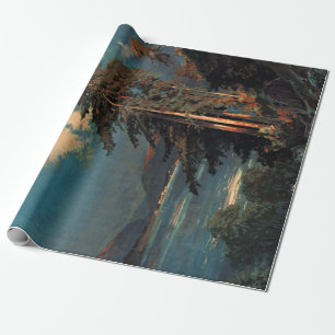 Vintage Vosges Mountain Forest France Travel Wrapping Paper