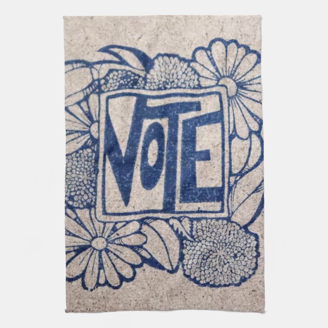 Vintage VOTE Tea Towel (Vertical)