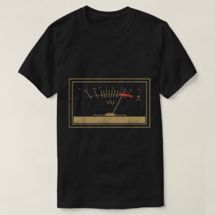 Vintage VU Meter Audio Engineer Design T-Shirt