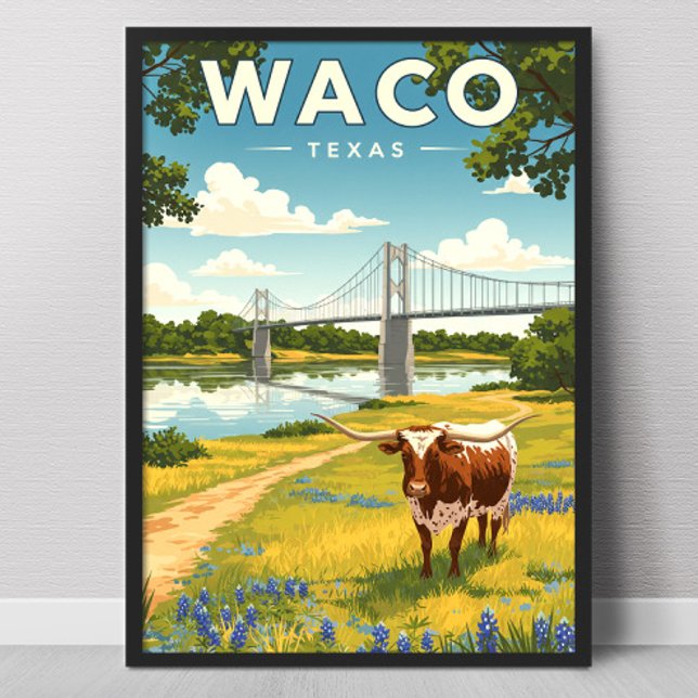 Vintage Waco Texas Poster (Creator Uploaded)