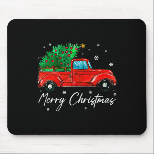 Vintage Wagon Christmas - Tree On Car Xmas Vacatio Mouse Pad