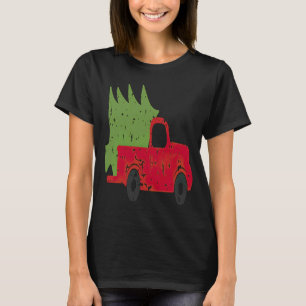 Vintage Wagon Christmas Tree on Car Xmas Vacation T-Shirt