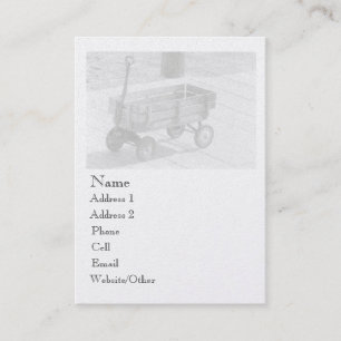 Vintage Wagon Large Profile Business Card