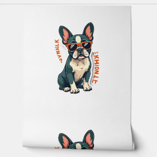 Vintage Walk Ill Think About It French Bulldog Fun Wallpaper