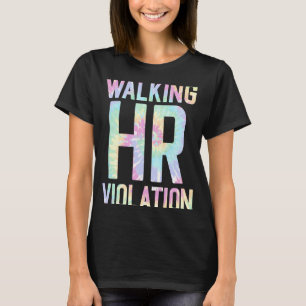 Vintage Walking HR Violation Human Joke Resources T-Shirt
