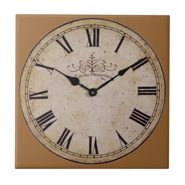Vintage Wall Clock Tile (Front)
