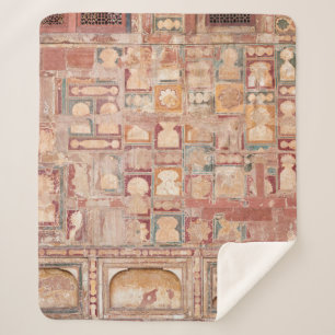 Vintage wall sculpture sherpa blanket