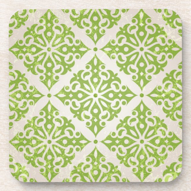 Vintage wallpaper coaster (Front)